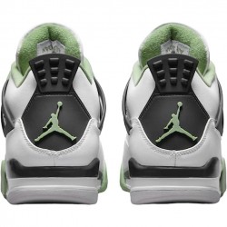 Jordan 4 Retro White Oil Green Dark Ash White/Seafoam/Dark Ash/Neutral Grey AQ9129-103