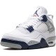 Jordan 4 Midnight Navy White/Midnight Navy/Light Smoke Grey-Fire Red DH6927-140