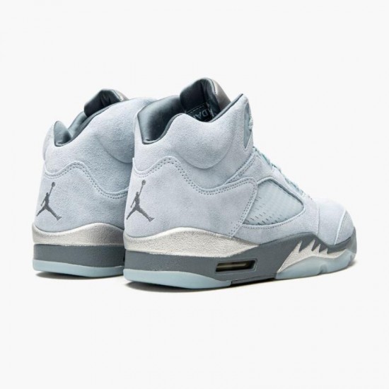 Jordan 5 Retro Bluebird With Silver White Photo Blue/Football Grey/Metallic Silver/White DD9336-400