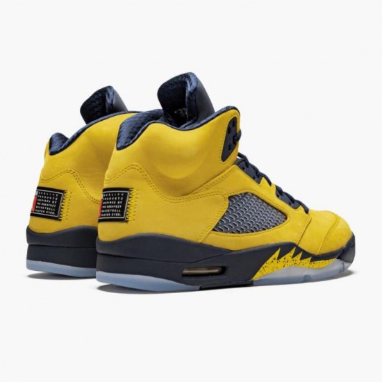 Jordan 5 Retro Michigan 2019 AmarilloCollege Navy Amarillo/College Navy-Amarillo CQ9541-704