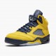 Jordan 5 Retro Michigan 2019 AmarilloCollege Navy Amarillo/College Navy-Amarillo CQ9541-704