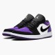 Jordan 1 Low Court Purple 553558-125 Hvid/Sort-Court Lilla Sko