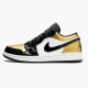 Jordan 1 Low Gold Toe CQ9447-700 Metallic Guld/Sort-Hvid Sko