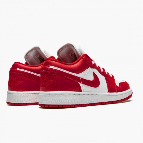 Jordan 1 Low Gym Red White 553560-611 Gym Rød/Gym Rød-Hvid Sko