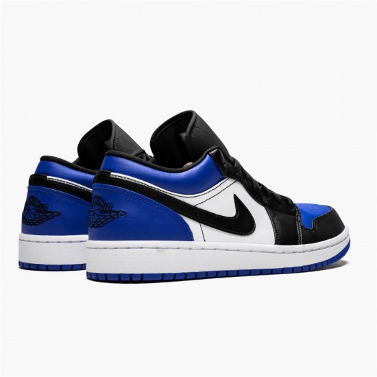 Jordan 1 Low Royal Toe CQ9446-400 Sport Royal/Hvid-Sort Sko