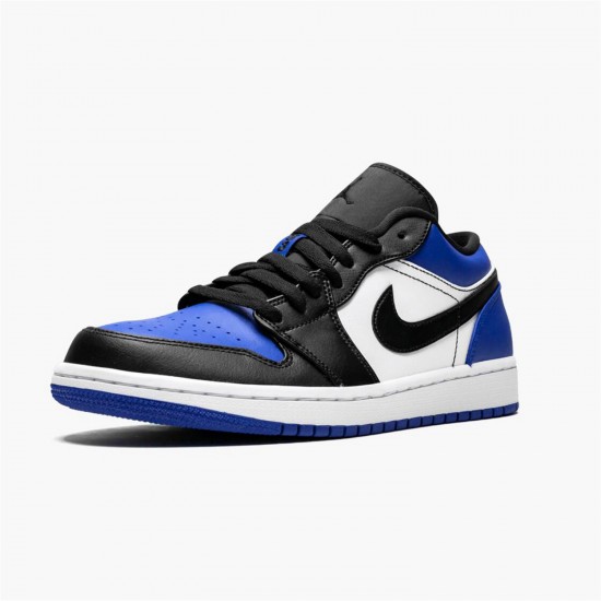 Jordan 1 Low Royal Toe CQ9446-400 Sport Royal/Hvid-Sort Sko