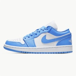 Jordan 1 Low UNC AO9944-441 University Blå/University Blå-Hvid Sko