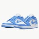 Jordan 1 Low UNC AO9944-441 University Blå/University Blå-Hvid Sko