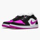 Jordan 1 Low Black Cactus Flower DC0774-005 Sort/Cactus Flower-Hvid Sko