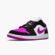 Jordan 1 Low Black Cactus Flower DC0774-005 Sort/Cactus Flower-Hvid Sko