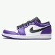 Jordan 1 Low Court Purple White 553558-500 Court Lilla/Sort-Hvid Sko