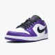 Jordan 1 Low Court Purple White 553558-500 Court Lilla/Sort-Hvid Sko