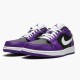 Jordan 1 Low Court Purple Black 553558-501 Court Lilla/Sort-Hvid Sko