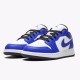 Jordan 1 Low Game Royal 553560-124 Hvid/Game Royal-Sort Sko