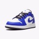 Jordan 1 Low Game Royal 553560-124 Hvid/Game Royal-Sort Sko