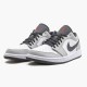 Jordan 1 Low Light Smoke Grey 553558-030 Light Smoke Grå/Gym Rød-Hvid Sko