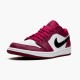 Jordan 1 Low Noble Red 553558-604 Noble Rød/Sort-Hvid-Noble Rød Sko