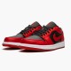 Jordan 1 Low Reverse Bred 553558-606 Gym Rød/Sort-Gym Rød-Hvid Sko