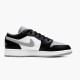 Jordan 1 Low Grey Toe 553560-039 Sort/Sort-Light Smoke Grå-Hvid Sko