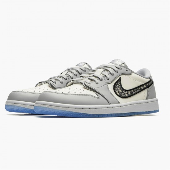 Jordan 1 Retro Low Dr CN8608-002 Grå/Sort-Sail Sko