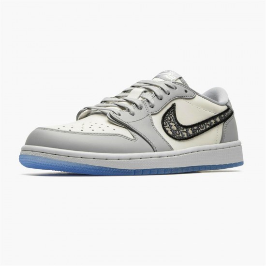 Jordan 1 Retro Low Dr CN8608-002 Grå/Sort-Sail Sko