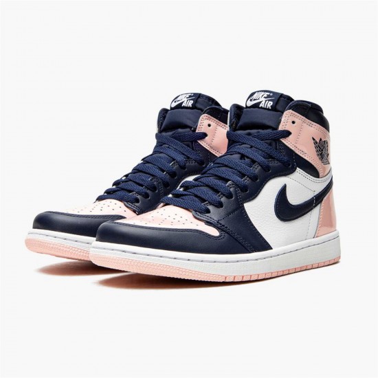 Jordan 1 Retro High OG Atmosphere DD9335-641 Atmosphere/Hvid-Laser Lyserød-Obsidian Sko