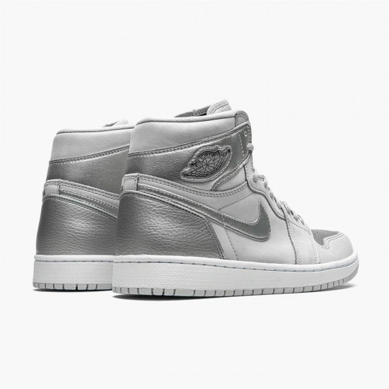 Jordan 1 Retro High CO Japan Neutral Grey (2020) DC1788-029 Neutral Grå/Metallic Sølv-Hvid Sko