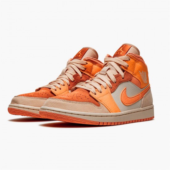 Jordan 1 Mid Apricot Orange DH4270-800 Atomic Orange/Apricot Agate-Terra Blush Sko