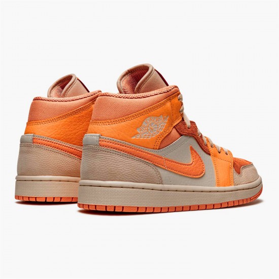 Jordan 1 Mid Apricot Orange DH4270-800 Atomic Orange/Apricot Agate-Terra Blush Sko