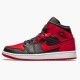 Jordan 1 Mid Banned (2020) 554724-074 Sort/University Rød-Sort-Whit Sko