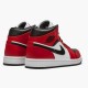 Jordan 1 Mid Chicago Toe 554724-069 Sort/Gym Rød-Hvid Sko