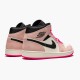 Jordan 1 Mid Crimson Tint 852542-801 Crimson Tint/Hyper Lyserød-Sort-Sail Sko