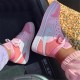 Jordan 1 Mid Digital Pink CW5379-600 Digital Lyserød/Hvid-Lyserød Foam-Sail Sko