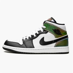 Jordan 1 Mid Heat Reactive DM7802-100 Hvid/Sort/Heat Reactive Sko