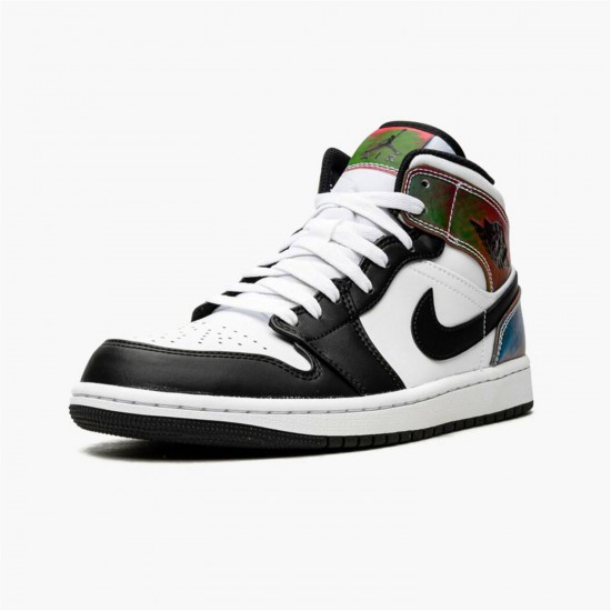 Jordan 1 Mid Heat Reactive DM7802-100 Hvid/Sort/Heat Reactive Sko