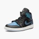 Jordan 1 Mid Iridescent Black BQ6472-009 Sort/Pale Ivory-Multi-Color Sko