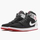 Jordan 1 Mid Johnny Kilroy 554724-057 Sort/Gym Rød-Metallic Sølv Sko