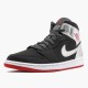 Jordan 1 Mid Johnny Kilroy 554724-057 Sort/Gym Rød-Metallic Sølv Sko