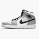 Jordan 1 Mid Light Smoke Grey 554724-092 Light Smoke Grå/Sort-Hvid Sko