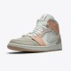 Jordan 1 Mid Milan CV3044-100 Sail/Light Bone-String-Shimmer Sko