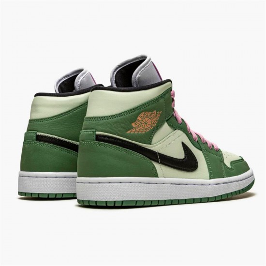 Jordan 1 Mid Dutch Green CZ0774-300 Dutch Grøn/Sort-Barely Grøn Sko