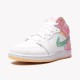 Jordan 1 Mid Paint Drip DD1666-100 Hvid/Grøn Glow-Arctic Punch Sko