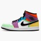 Jordan 1 Mid SE Multi-Color CW1140-100 Hvid/Sort-Lightbulb-Team Orange Sko