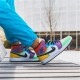 Jordan 1 Mid SE Multi-Color CW1140-100 Hvid/Sort-Lightbulb-Team Orange Sko