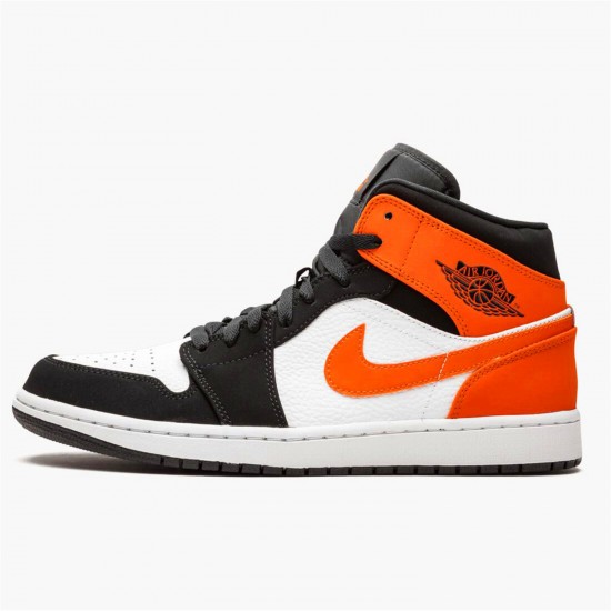 Jordan 1 Mid Shattered Backboard 554724-058 Sort/Hvid-Starfish Sko