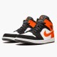 Jordan 1 Mid Shattered Backboard 554724-058 Sort/Hvid-Starfish Sko