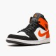 Jordan 1 Mid Shattered Backboard 554724-058 Sort/Hvid-Starfish Sko