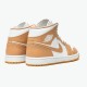 Jordan 1 Mid Tan Gum 554724-271 Hemp/Gum Gul/Hvid Sko