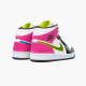 Jordan 1 Mid White Black Cyber Pink CZ9834-100 Hvid/Sort-Cyber-Lyserød Sko