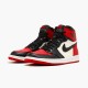 Jordan 1 Retro High Bred Toe 555088-610 Gym Rød/Sort-Summit Hvid Sko